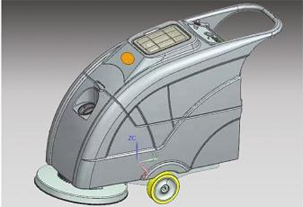 手推掃地機外殼_滾塑